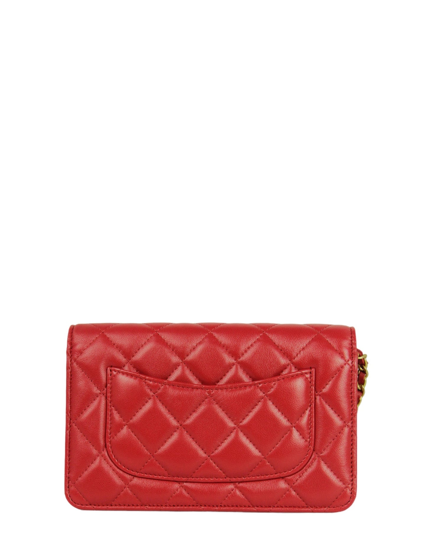 Chanel NEW Red Lambskin CC Heart Crossbody Bag - Rovelle Bags