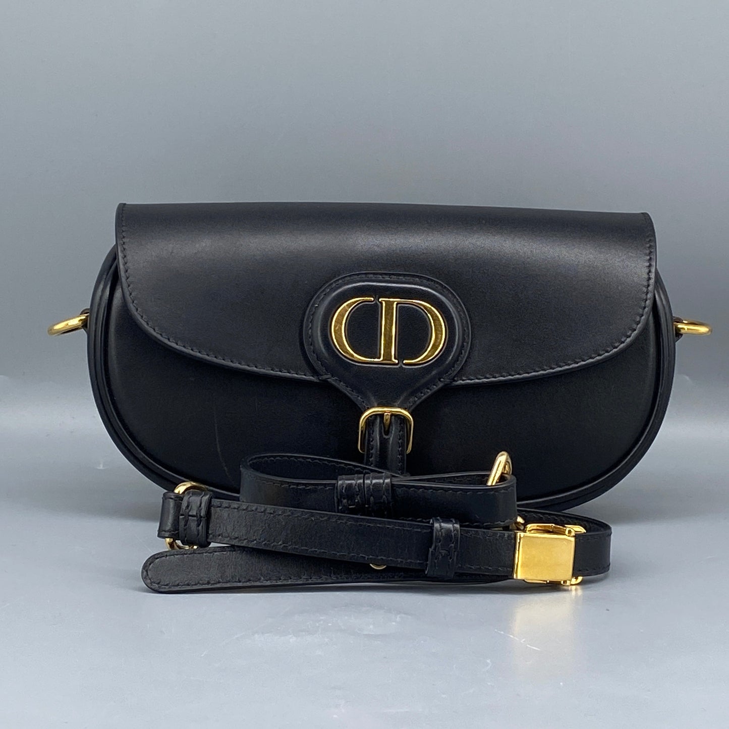 Christian Dior Bobby East-West Smooth Black Calfskin Shoulder Bag