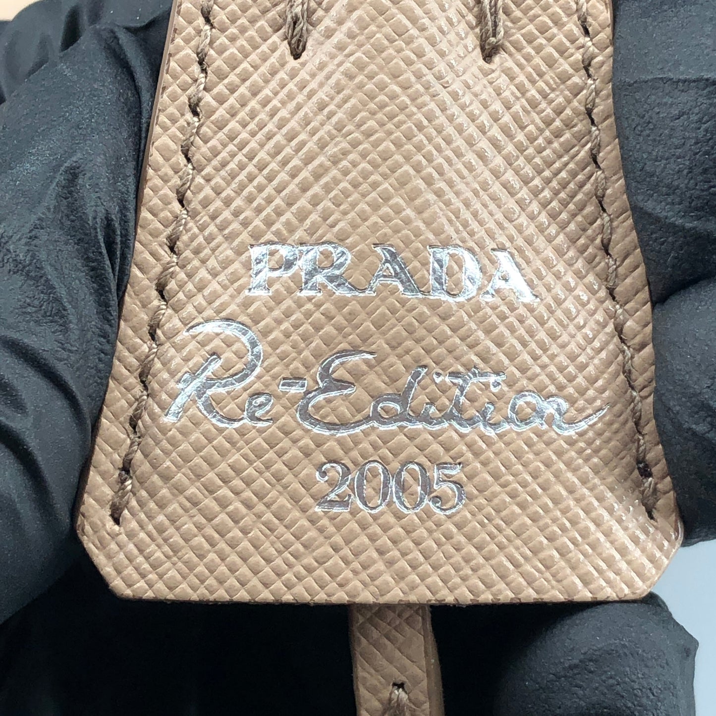Prada Re-Nylon Classic Hobo Shoulder Bag Beige