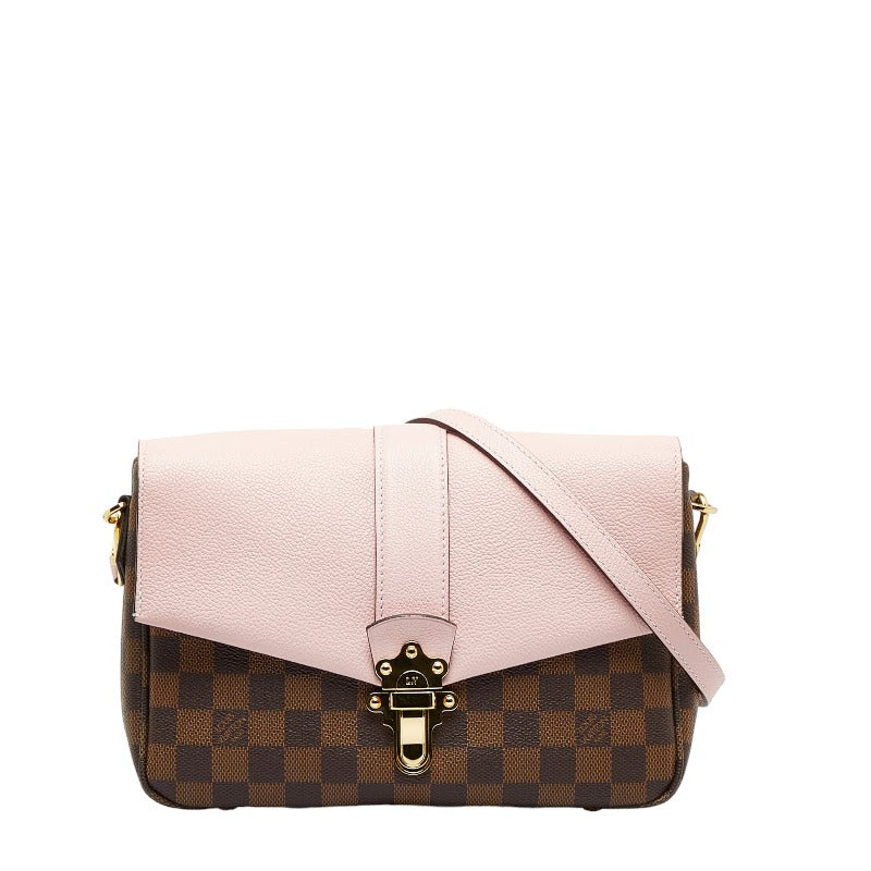 Louis Vuitton Damier Clapton Shoulder Bag N44244 Magnolia Pink Brown PVC Leather Louis Vuitton