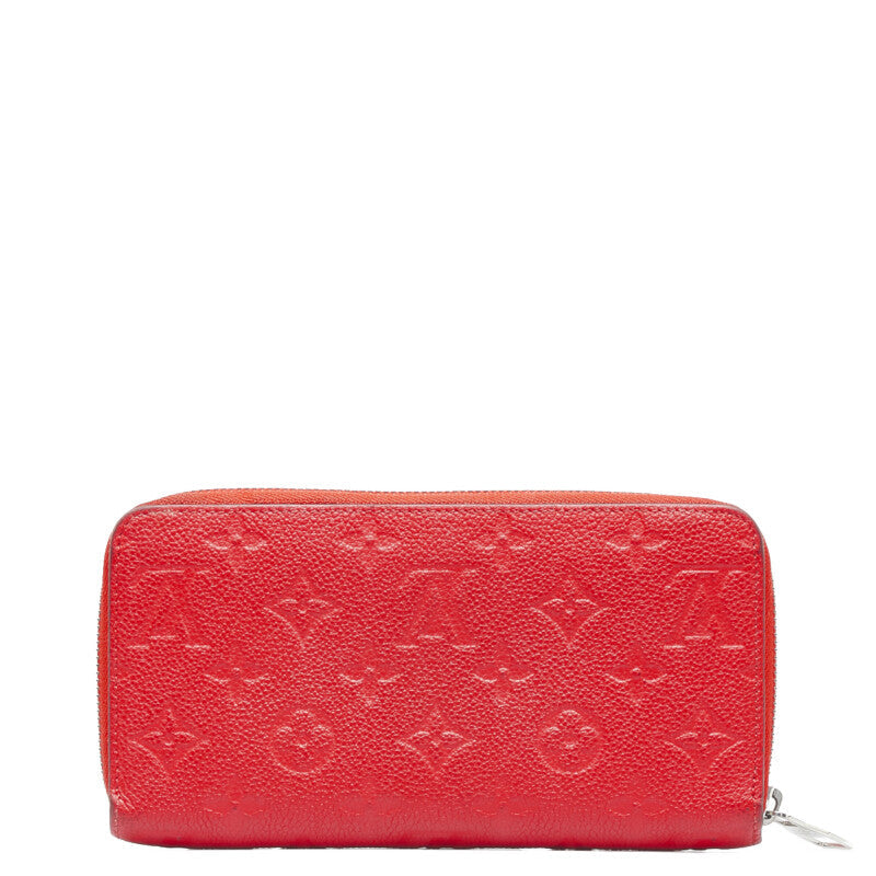 Louis Vuitton Monogram Amplant Jeep Wallet Long Wallet M61865 Triple Red Carfather Louis Vuitton