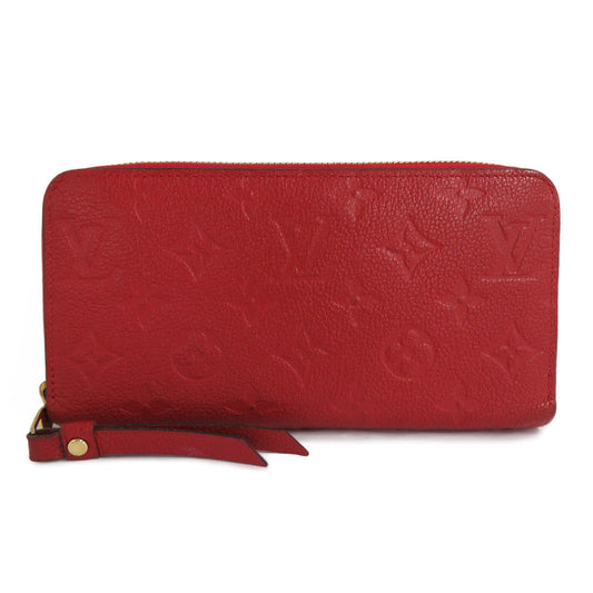 Louis Vuitton M63691 Monogram Amplant Scarlet Red Round Factor Head Wallet Leather