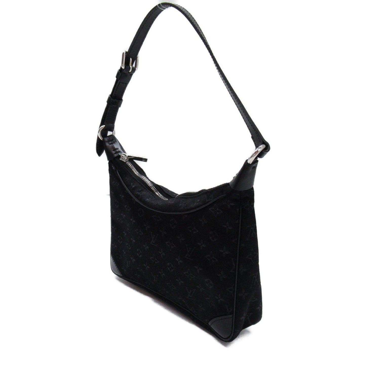 Louis Vuitton Little Bronze Accessories Bag PVC Coated Canvas Monogram Satin Black M92142