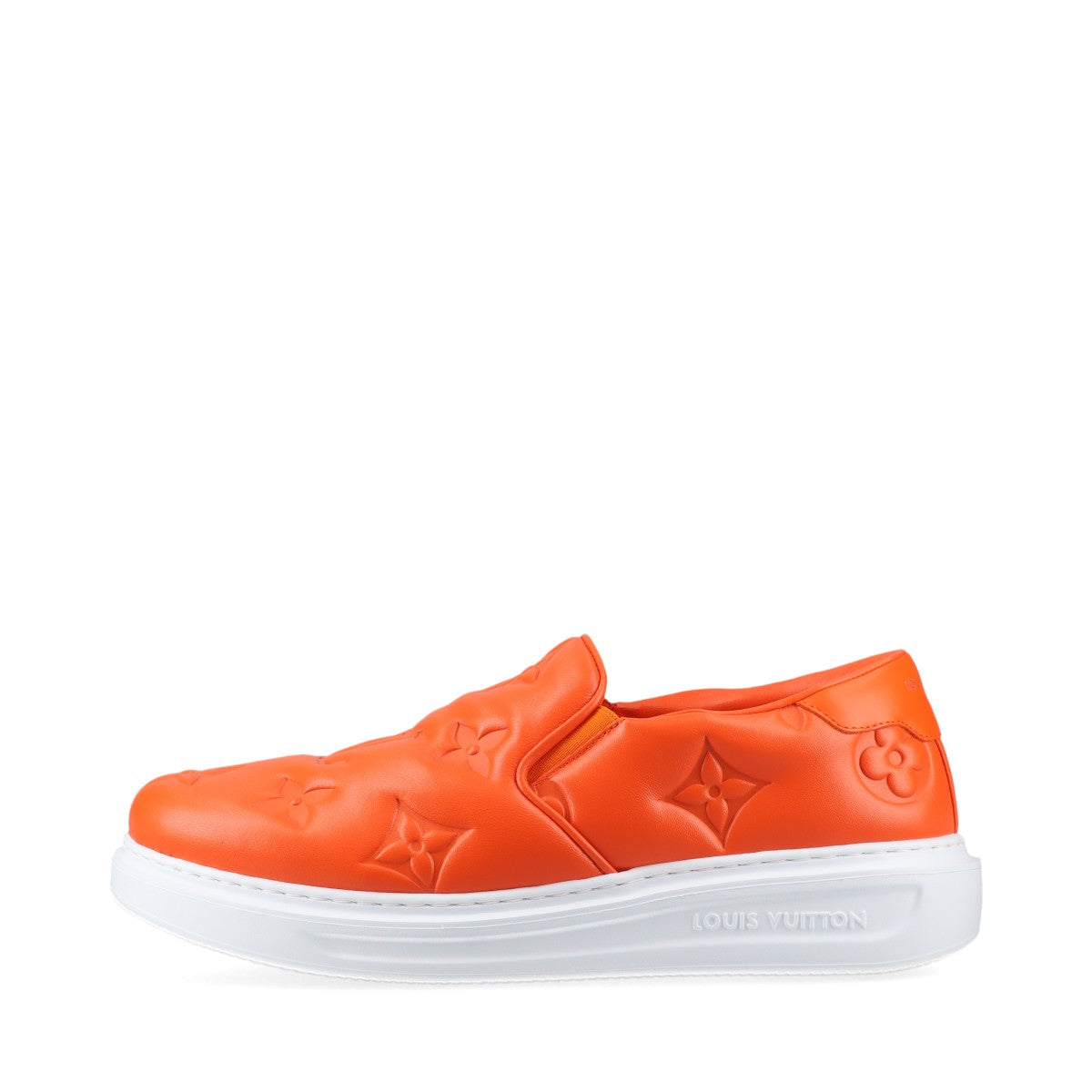 Louis Vuitton Beverly Hills Line 22 Years Leather Slippoon UK8 1/2 Mens Orange LD0242 Monogram Bag 100 Family s