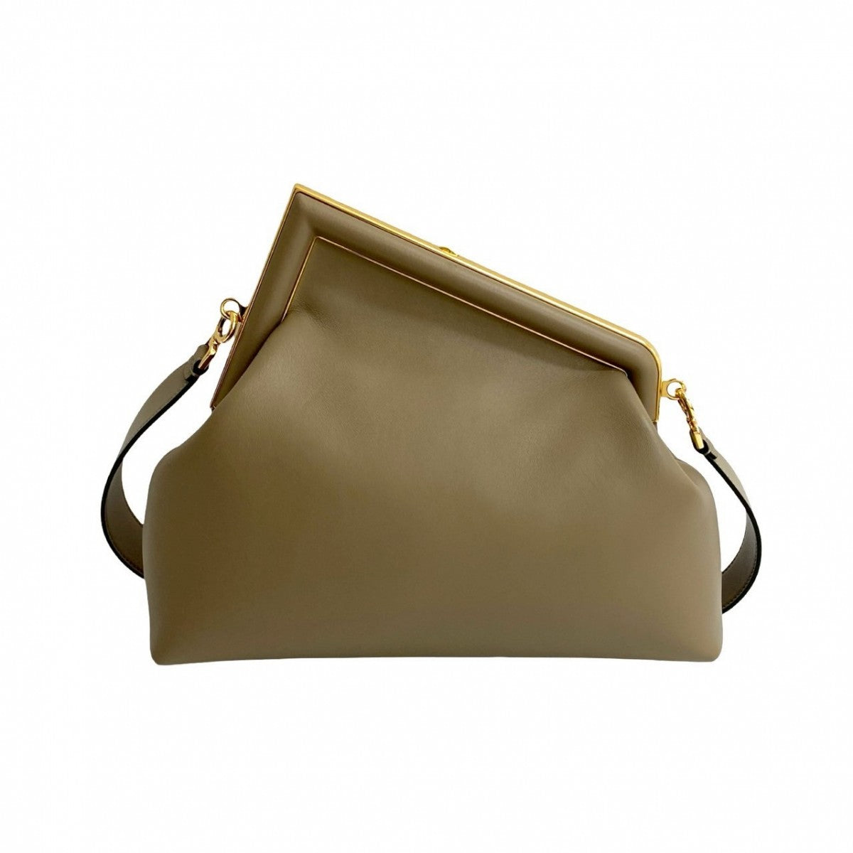 FENDI Shoulder Bag leather beige First Medium Bag
