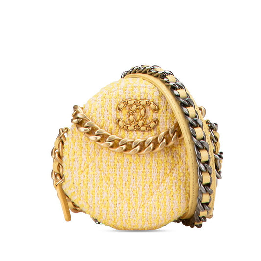 Chanel Coco Mark Tweed Shoulder Bag - Rovelle Bags