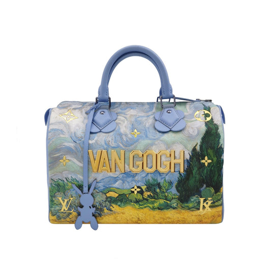 Louis Vuitton x Jeff Koons Speedy 30 Van Gogh Top Handle Bag