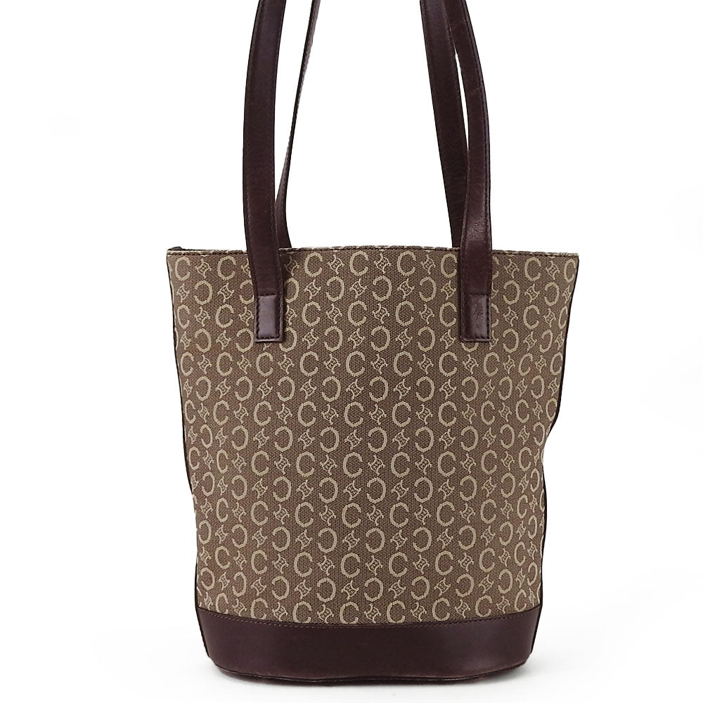 CELINE Tote Bag Canvas, Leather beige Sulky Women