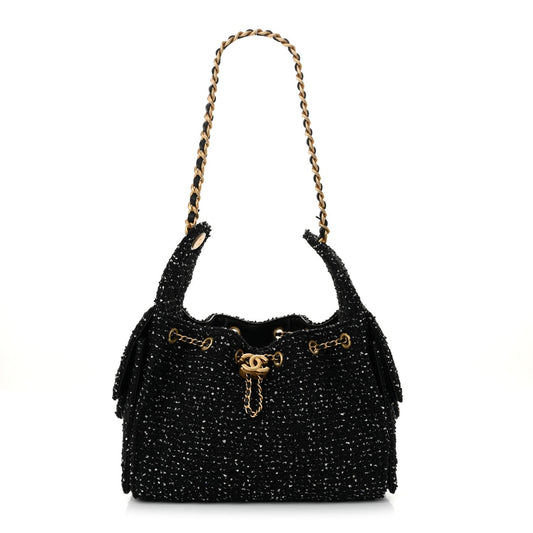 Chanel Tweed Quilted Small Chanel 25 Handbag - Rovelle Bags