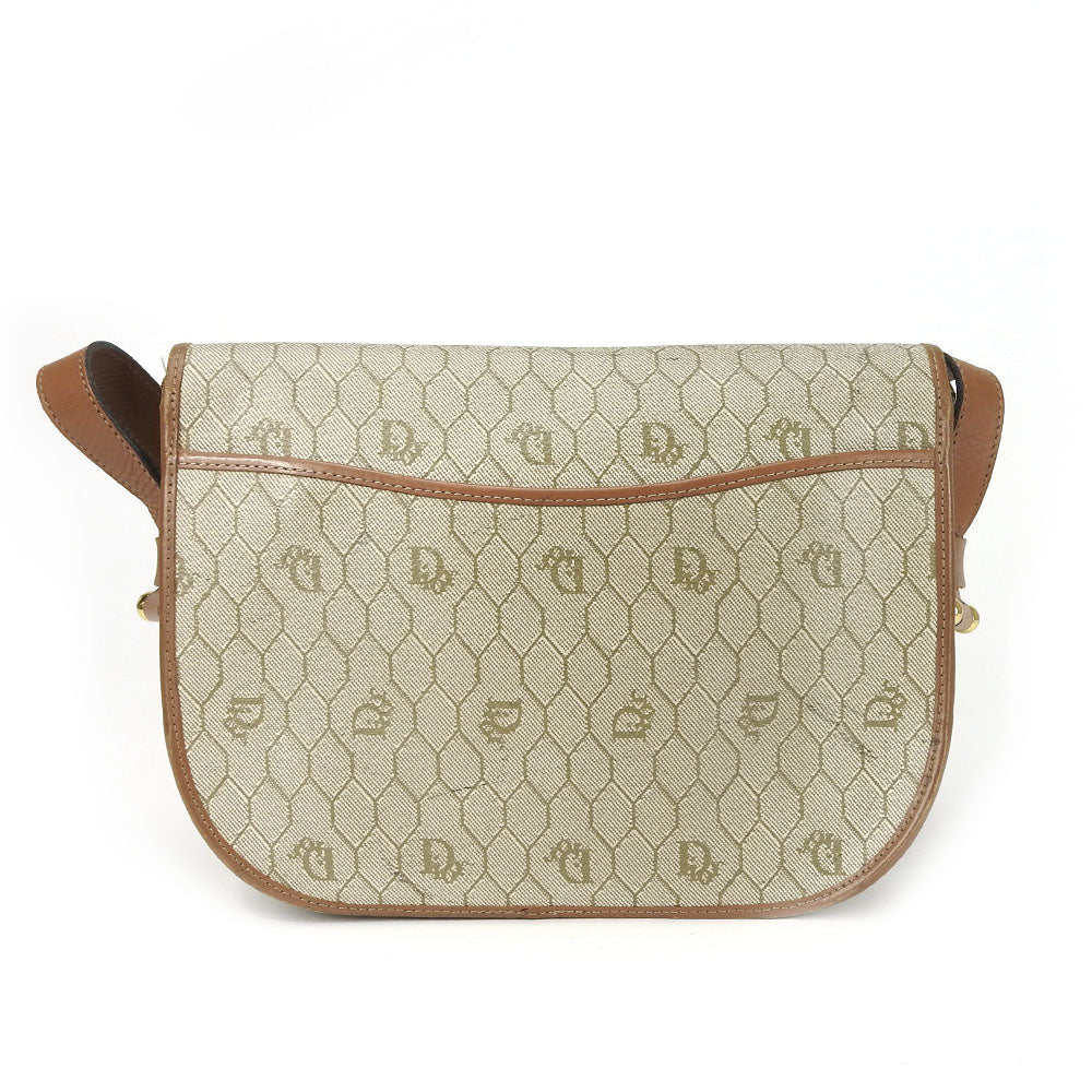 Christian Dior Shoulder Bag PVC, Leather beige Women