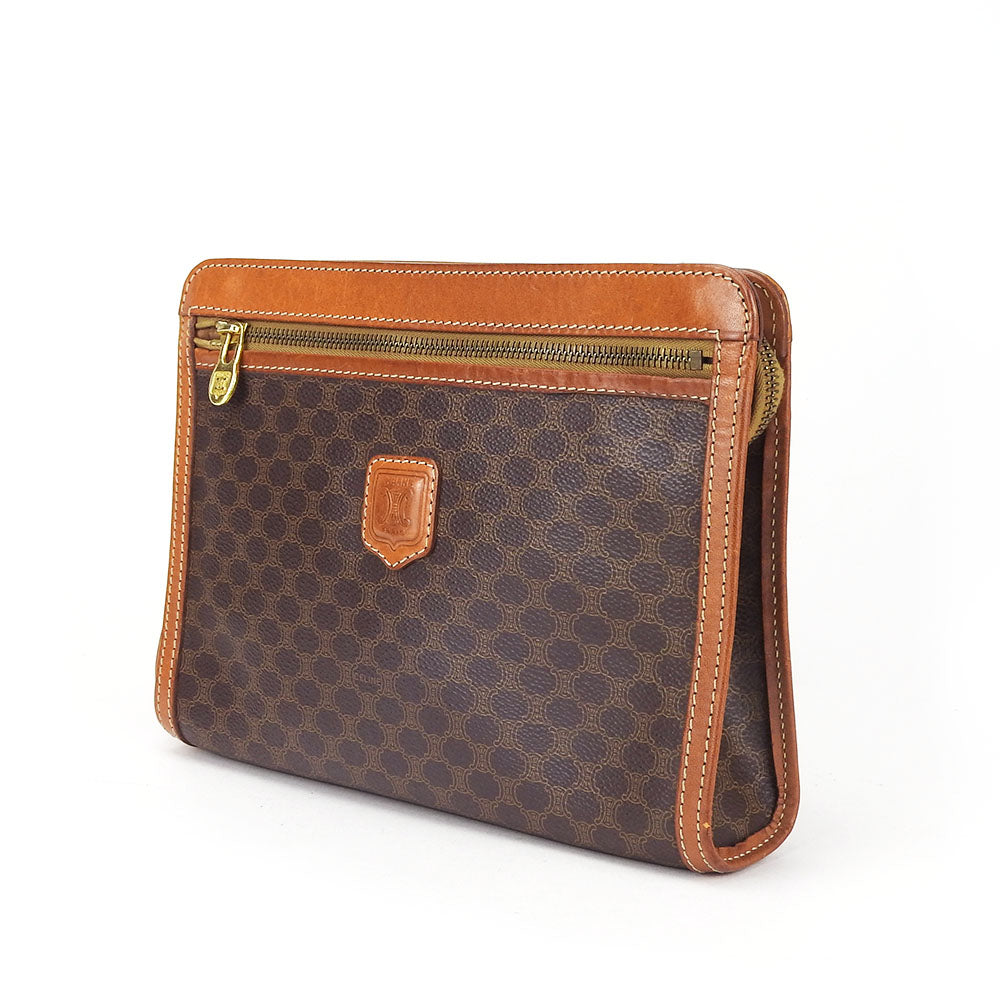 CELINE business bag PVC, Leather Brown Women
