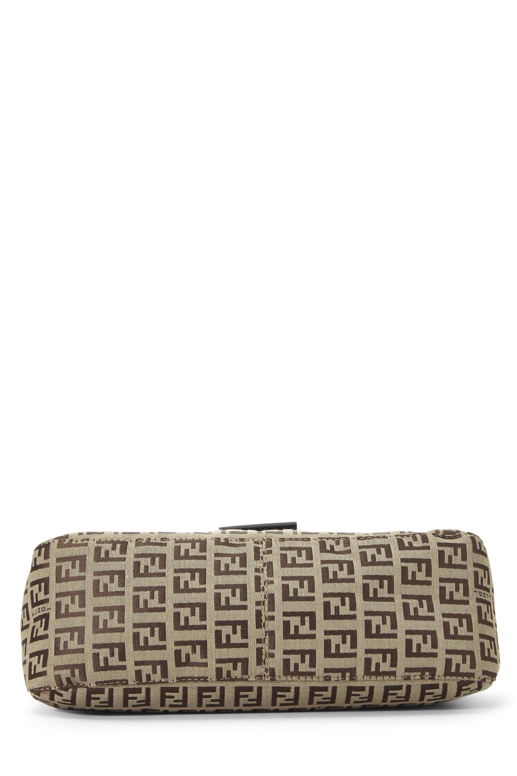 Fendi, Beige Zucchino Canvas Shoulder Bag, Brown
