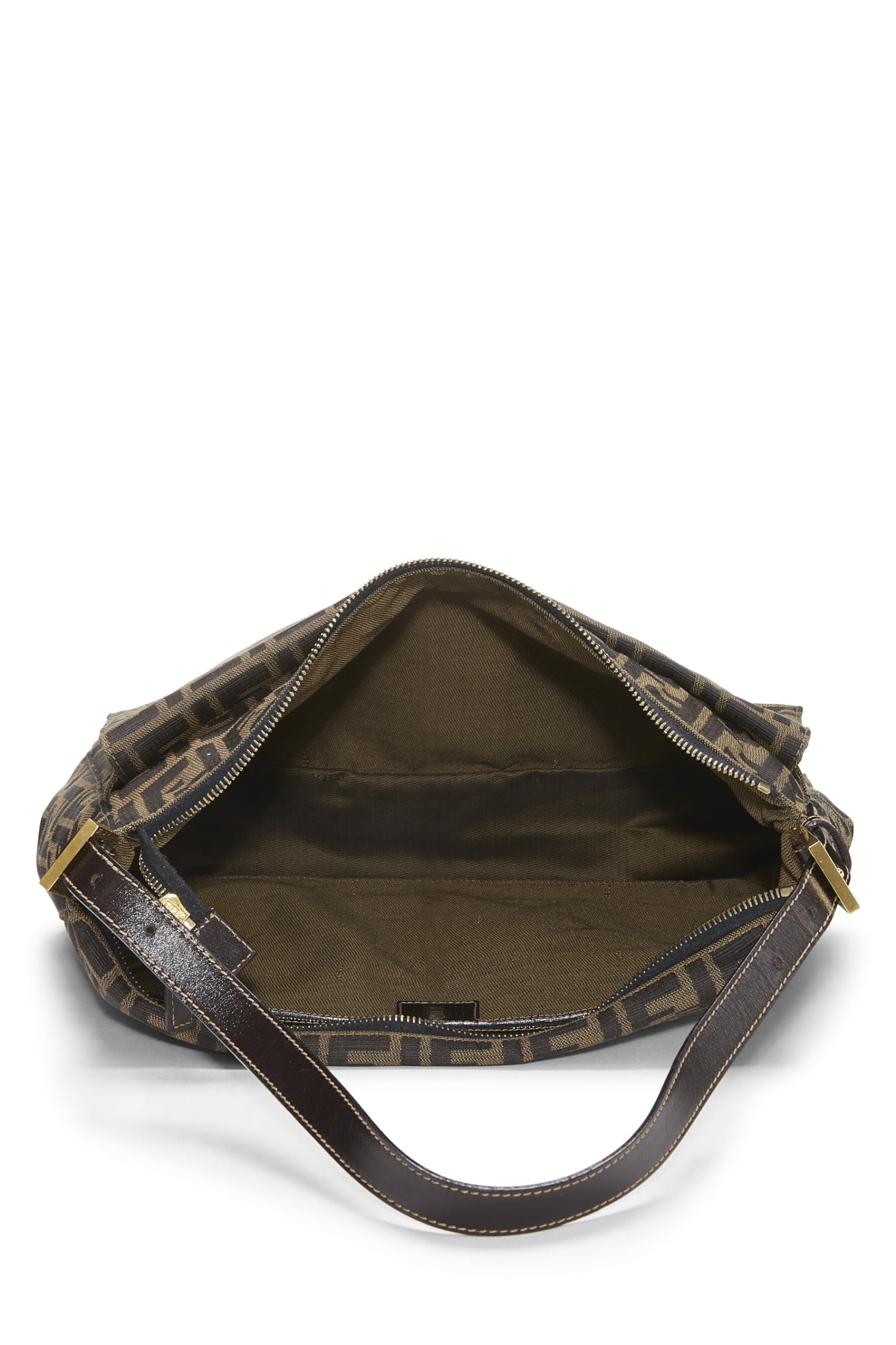 Fendi, Brown Zucca Canvas Shoulder Bag Large, Brown