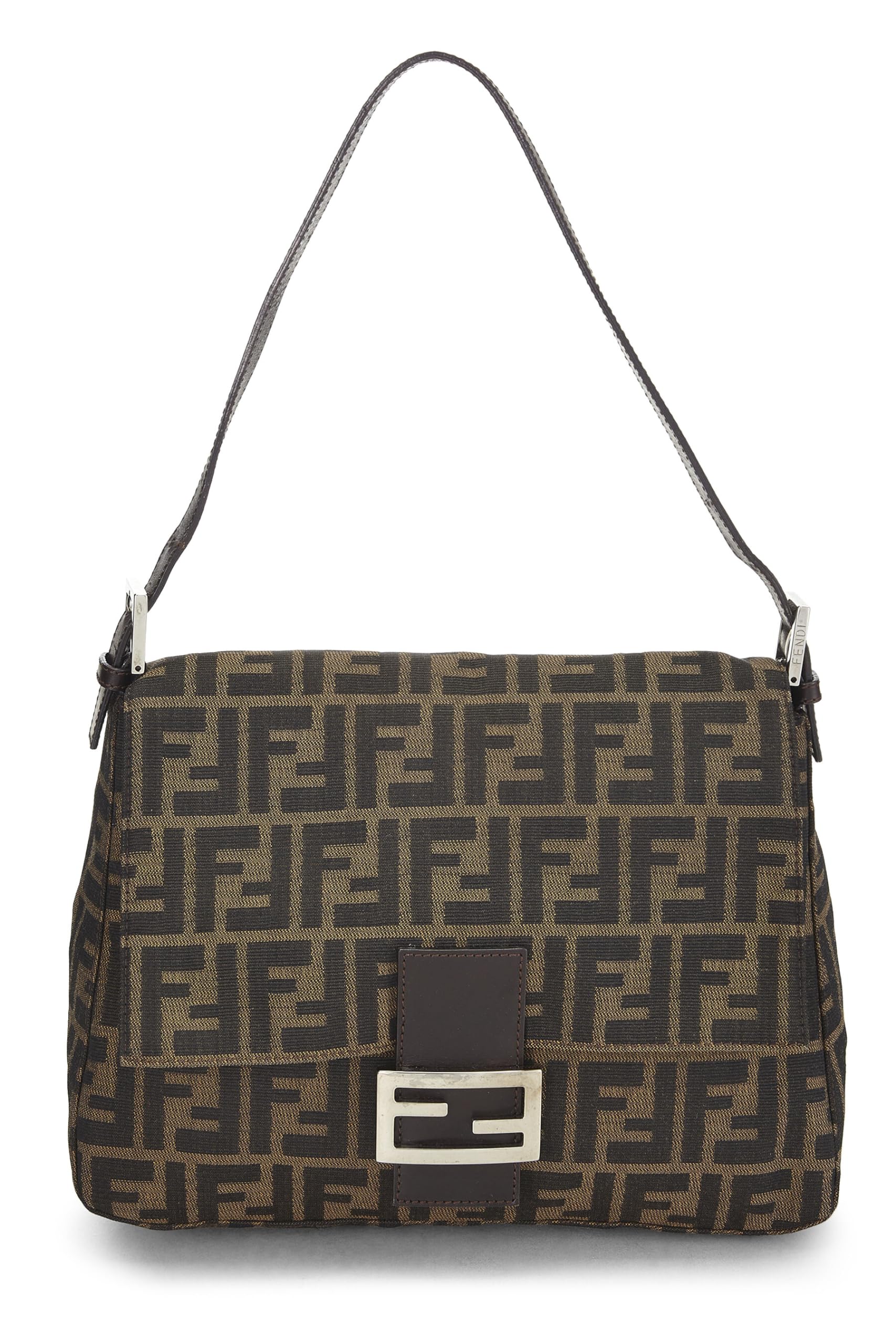 Fendi, Brown Zucca Canvas Mama, Brown