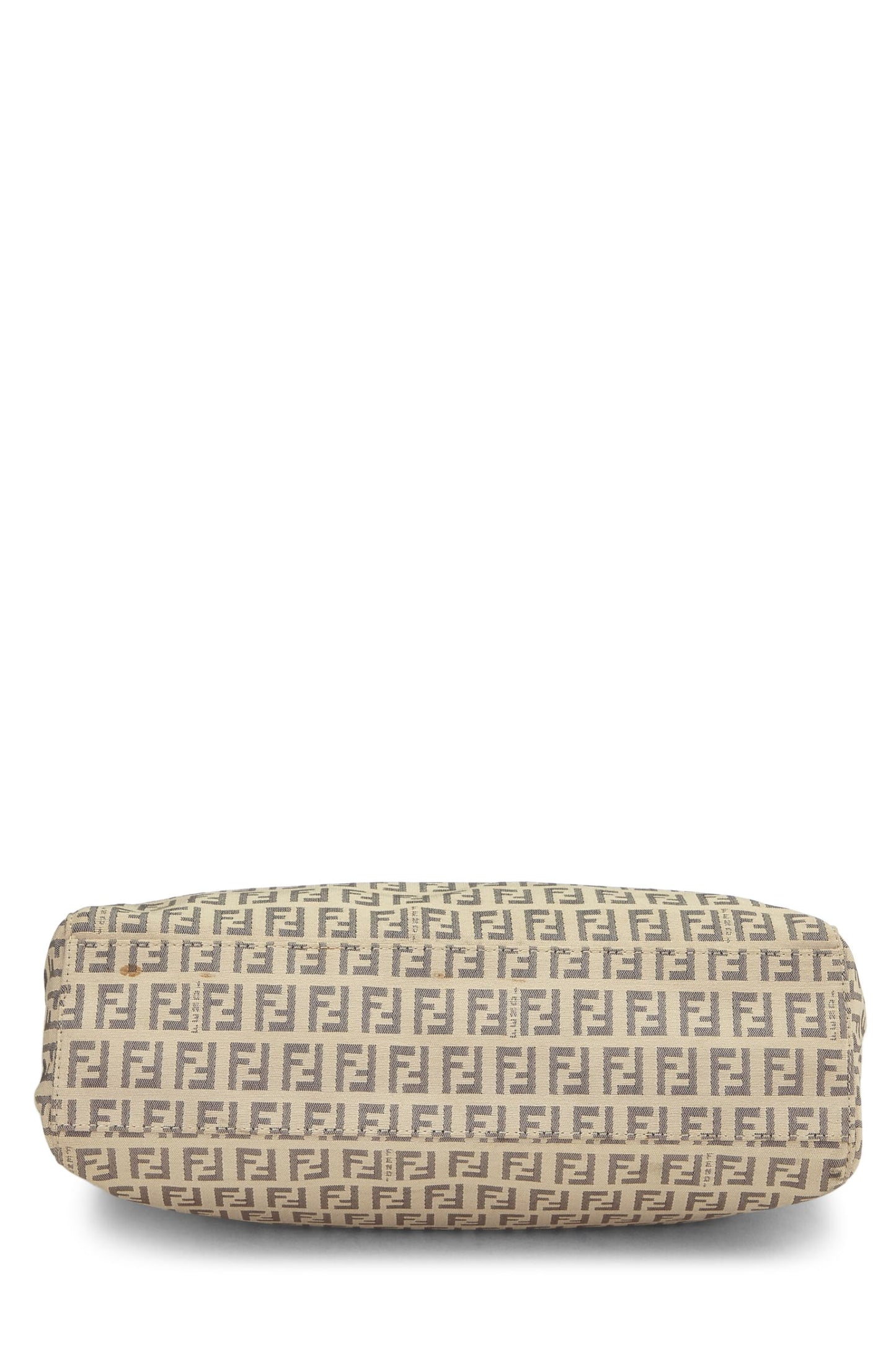 Fendi, Beige Zucchino Canvas Tote Small, Black