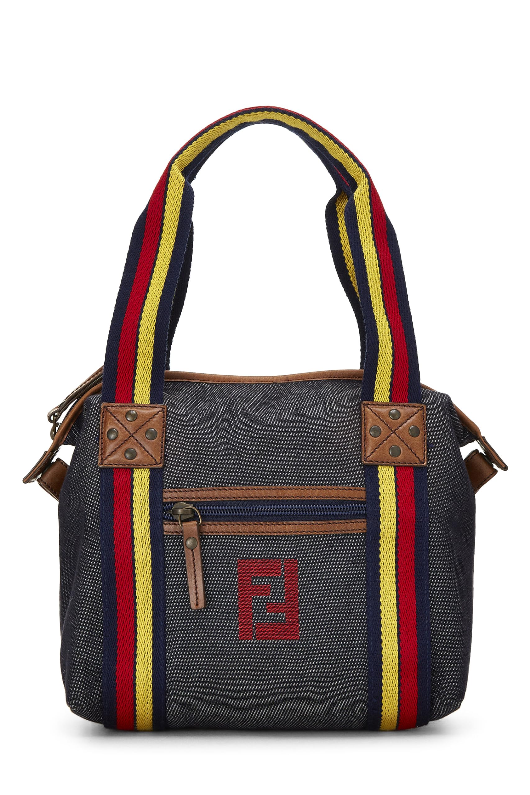 Fendi, Multicolor Denim Handbag, Multi