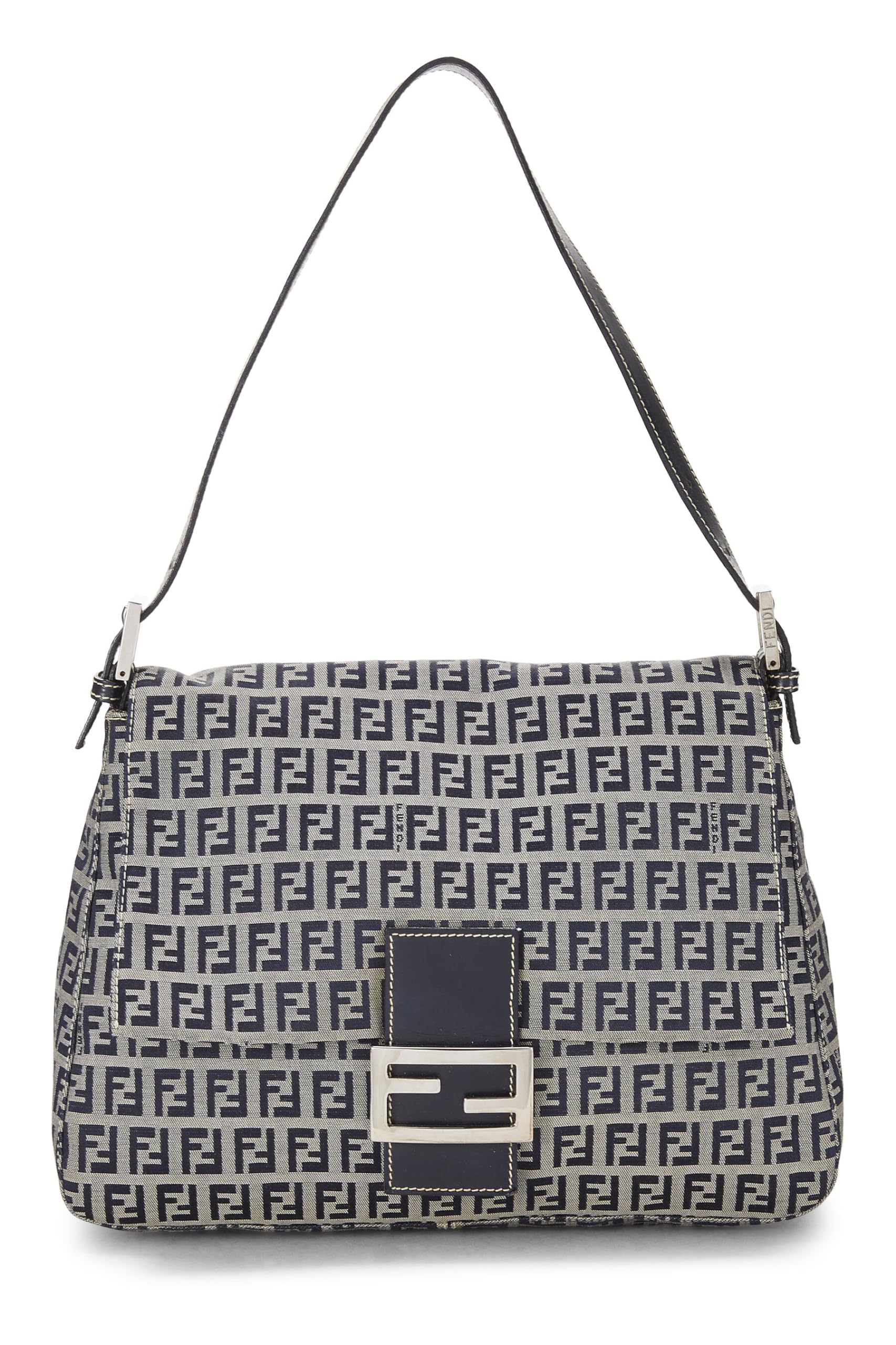 Fendi, Navy Zucchino Canvas Mama, Navy