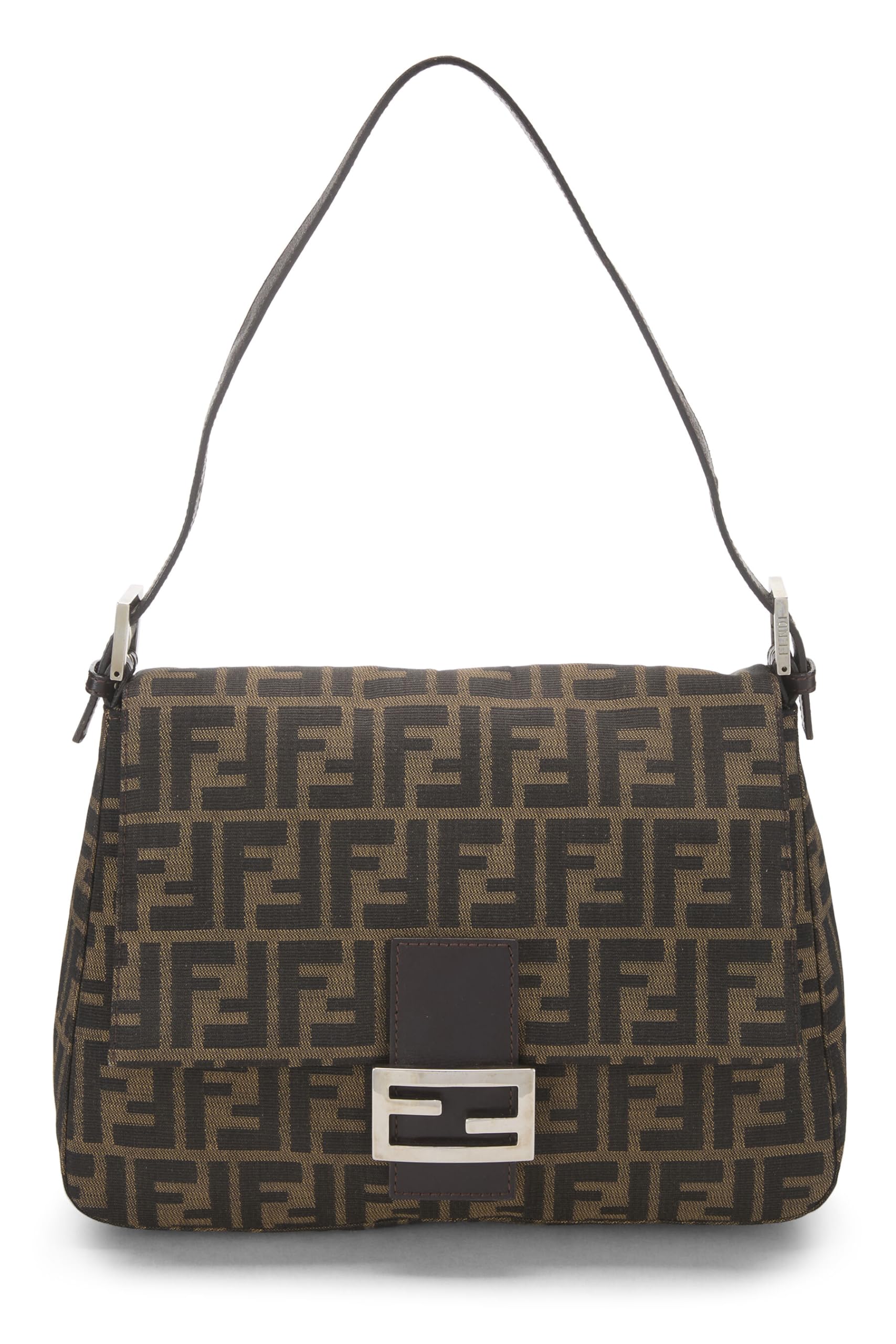 Fendi, Brown Zucca Canvas Mama, Brown