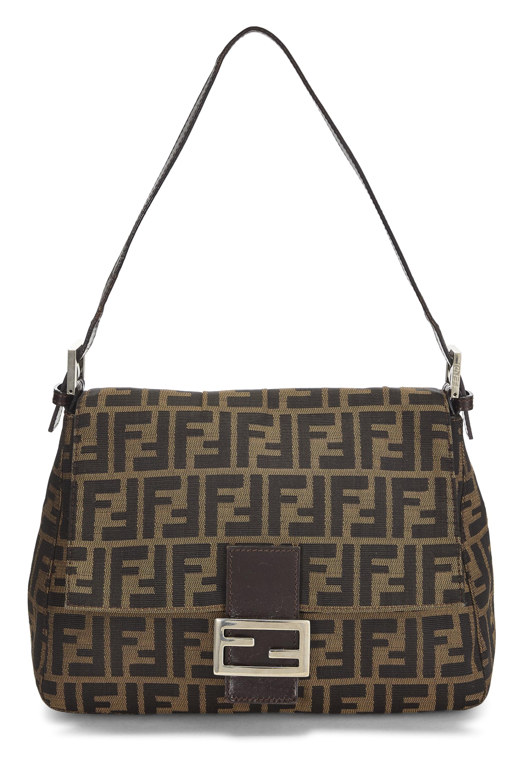 Fendi, Brown Zucca Canvas Mama, Brown