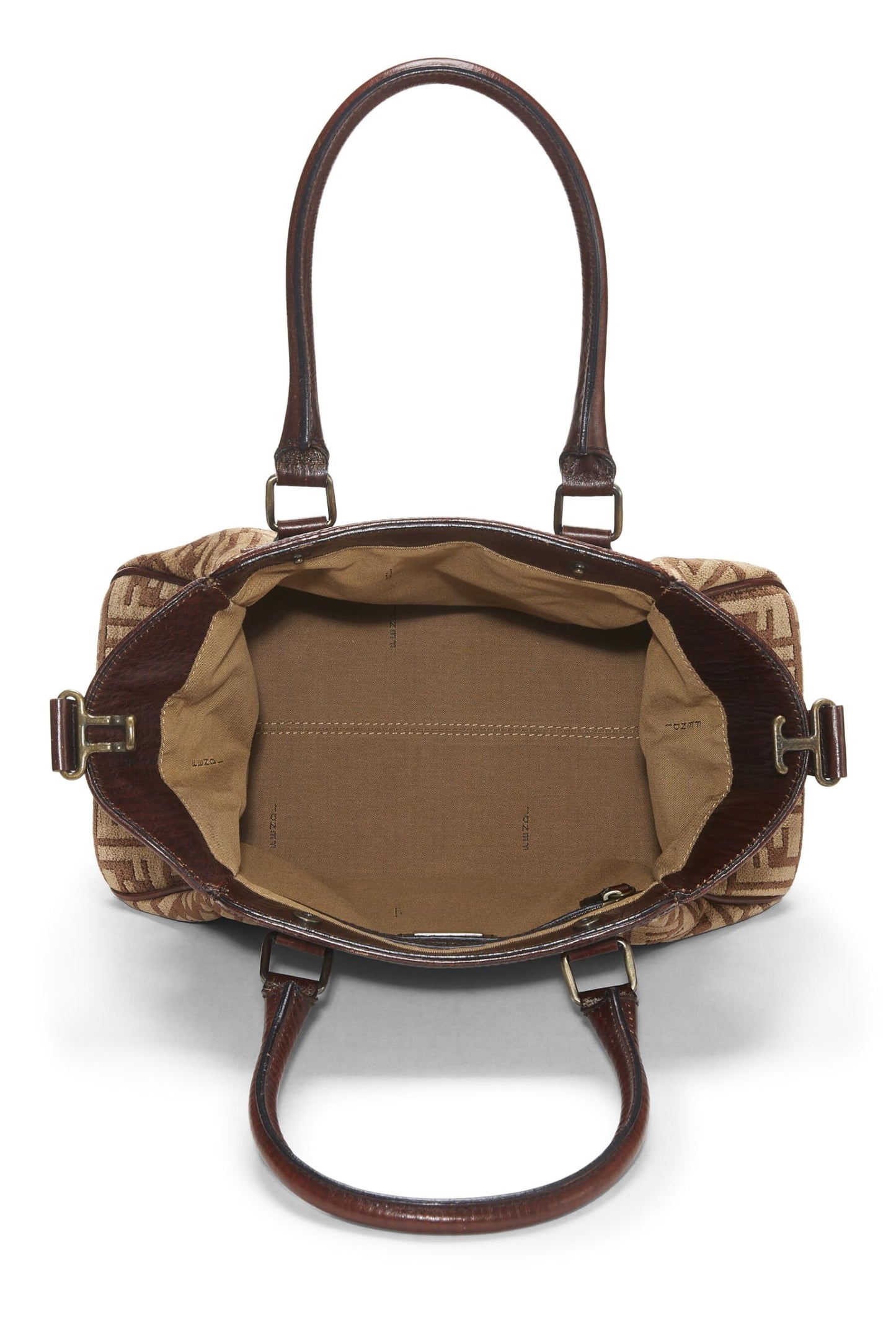 Fendi, Brown Zucca Velour Bag Du Jour Medium, Brown