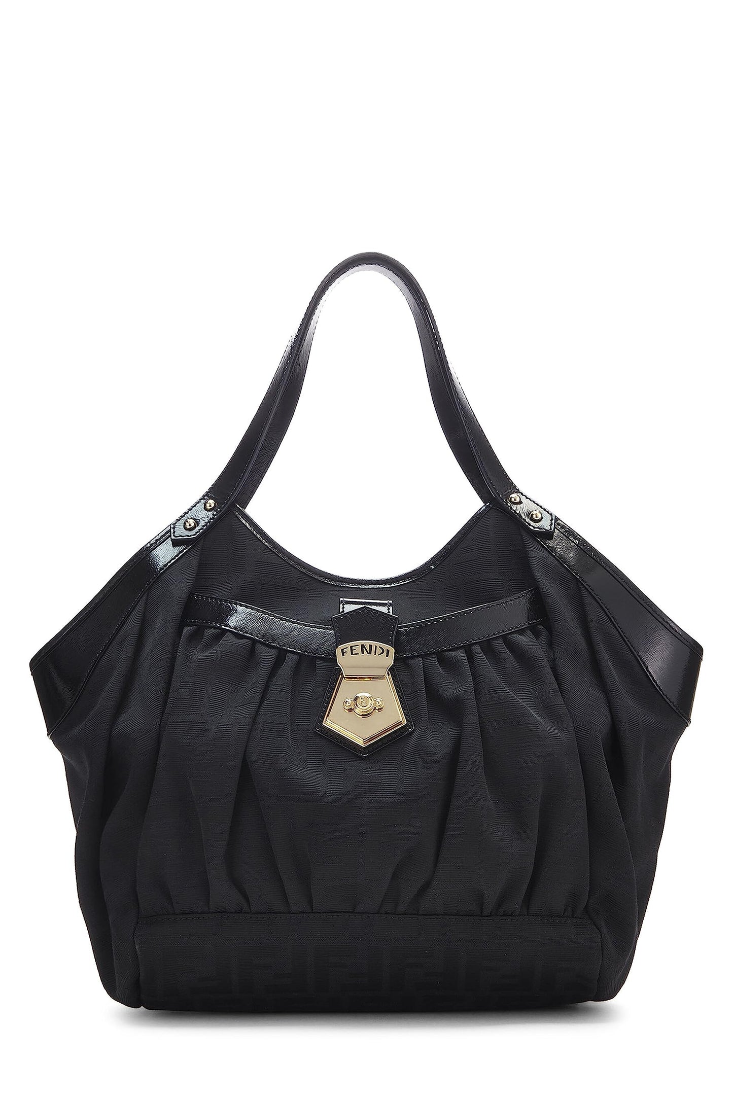 Fendi, Black Zucca Chef Tote Small, Black