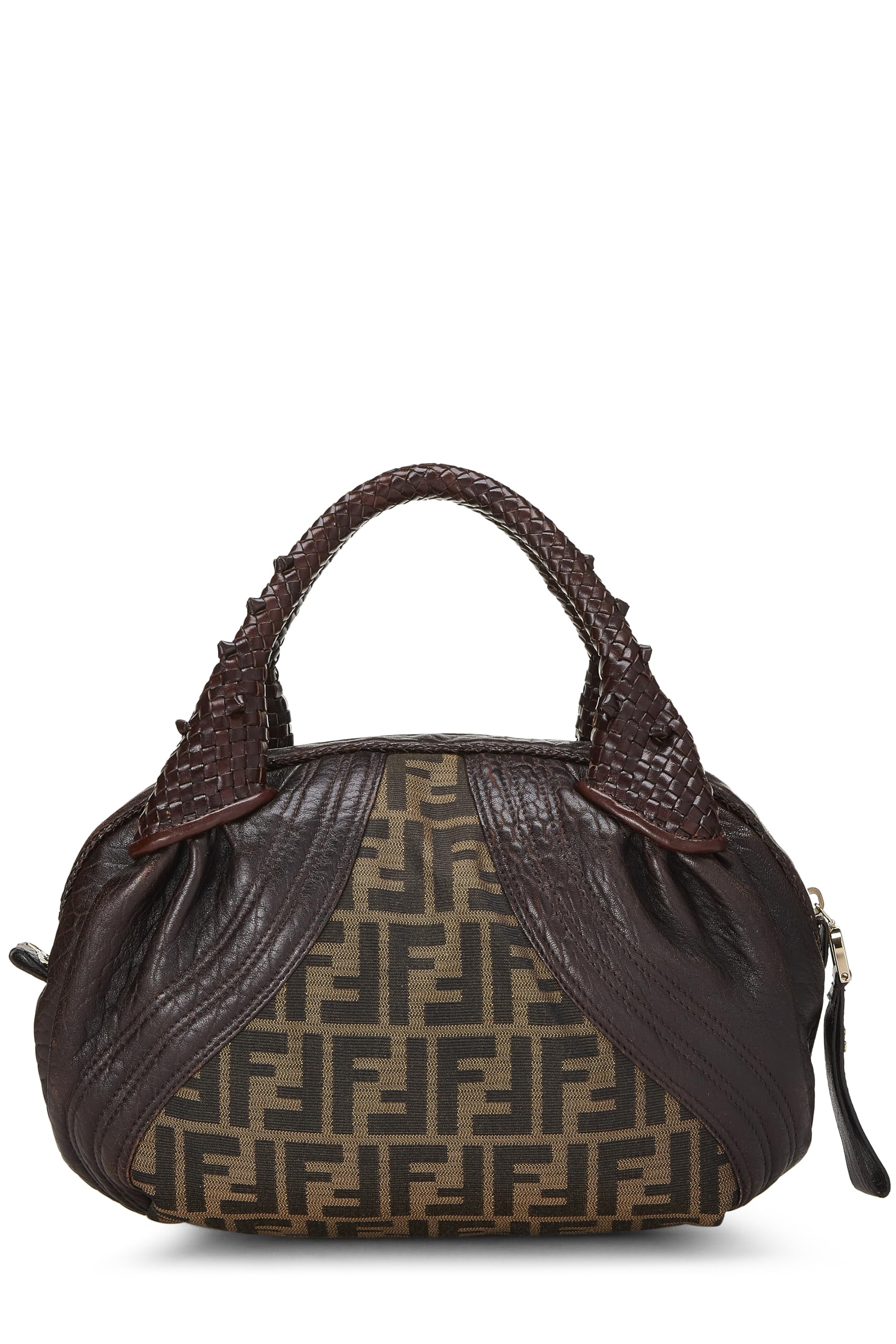 Fendi, Brown Zucca Canvas & Leather Baby Spy, Brown