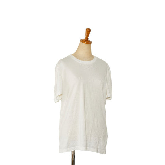 LOUIS VUITTON Louis Vuitton Logo VCCM09 Half-Hand T-Shirt Cotton White Men's Hole