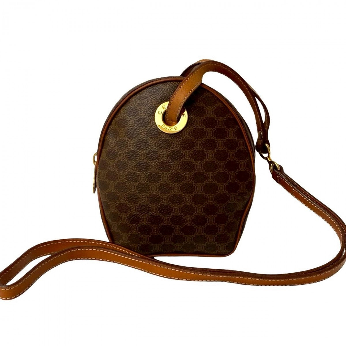 CELINE Shoulder Bag leather Brown