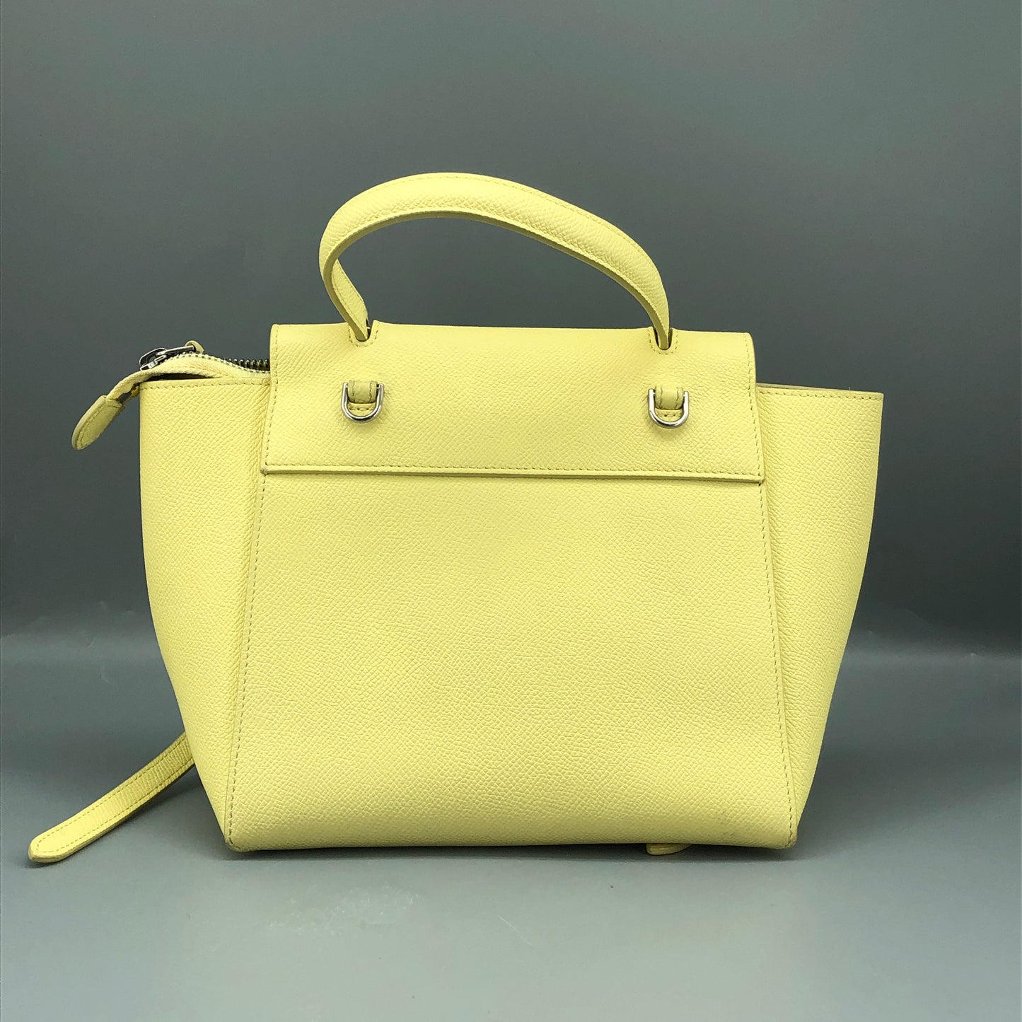 Celine Nano Belt Bag Leather Handbag Light Yellow