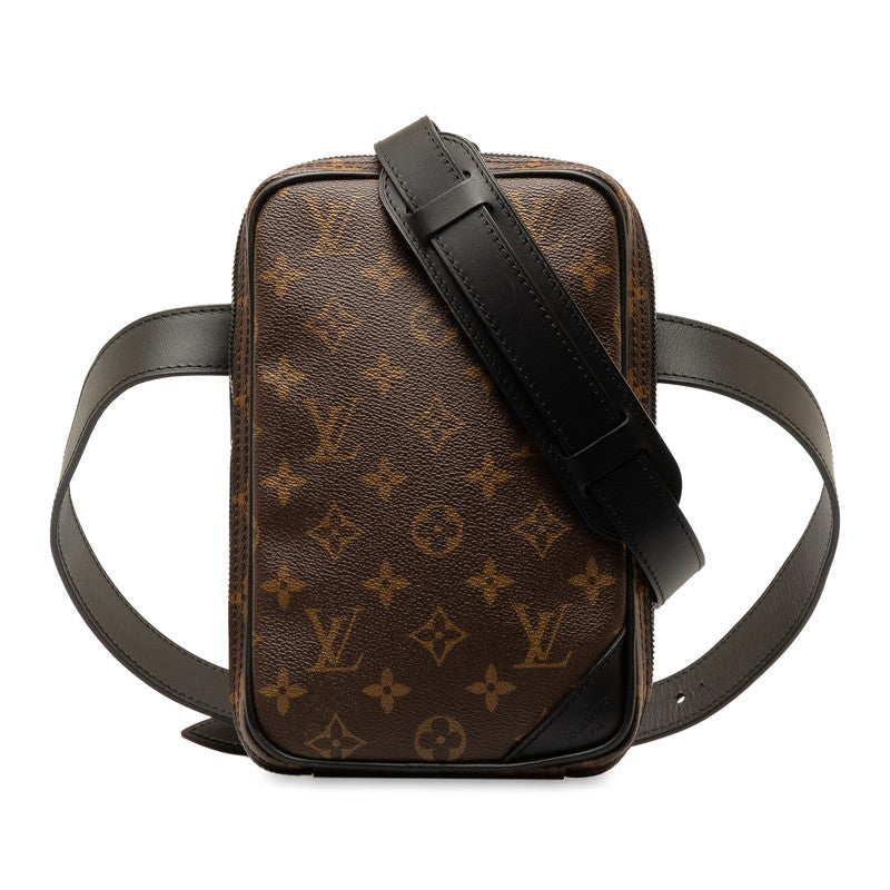 Louis Vuitton Monogram Solar R Unit Side Bag Shoulder Bag Body Bag 2WAY M44477 Brown Black PVC Leather Louis Vuitton