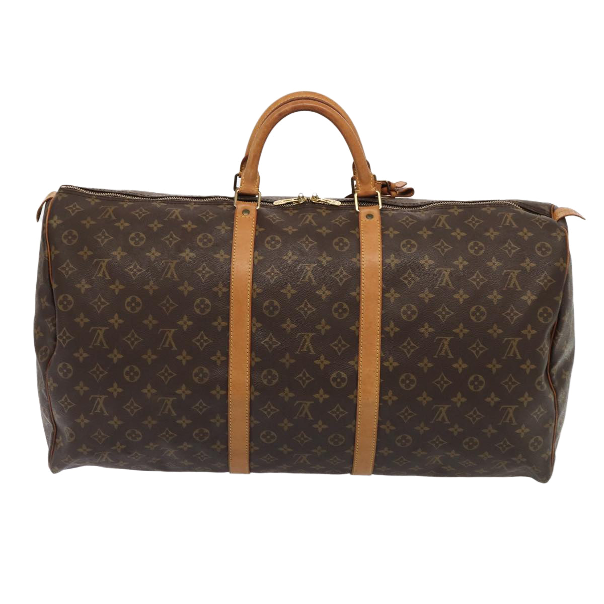 LOUIS VUITTON Monogram Keepall 60 Boston Bag M41422 LV Auth 84970
