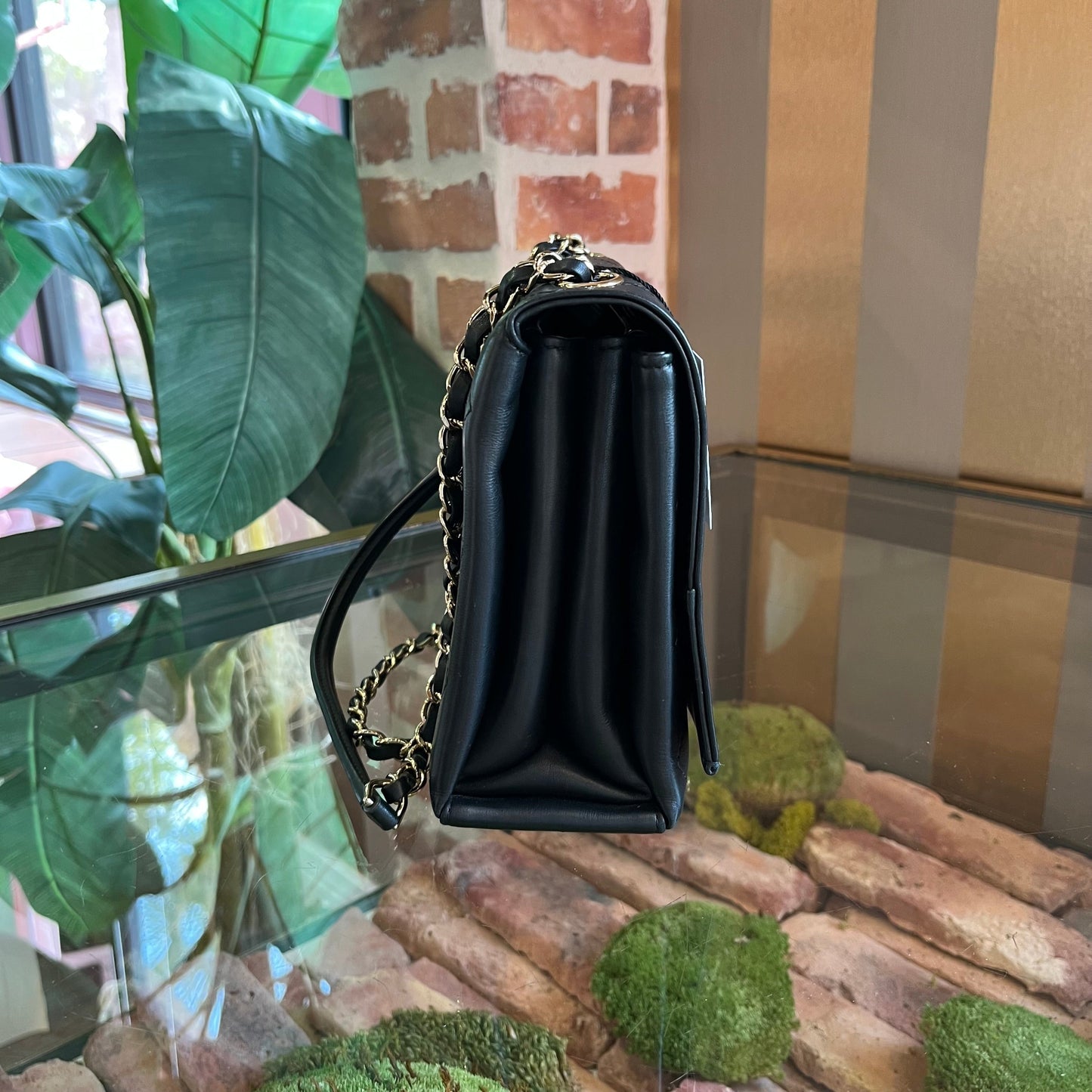 Chanel Quilted Stitched Black Shoulder Bag - Rovelle Bags
