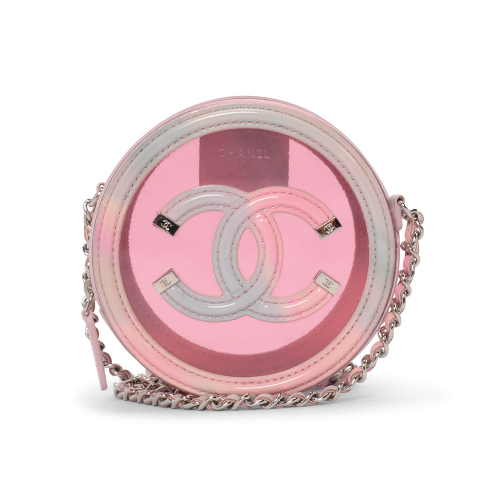 Chanel Pink PVC Filigree Round CC Handbag - Rovelle Bags