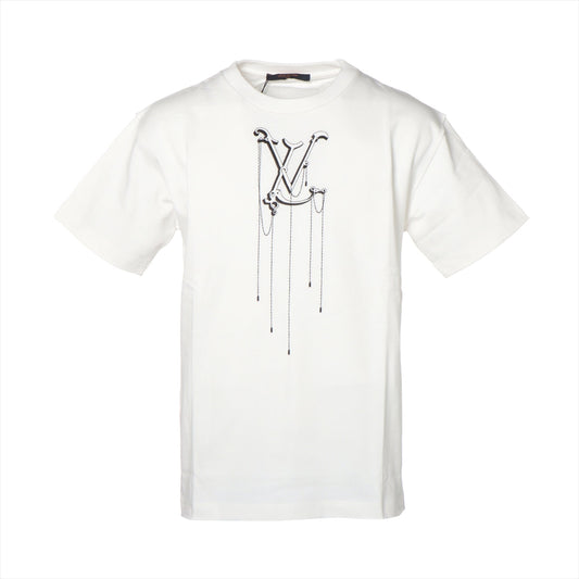 Louis Vuitton 20SS Cotton S Mens White LV Pendant Embroidery RM201M Out