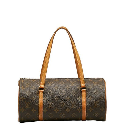 Louis Vuitton Monogram Papillon 30 Handbag M51385 Brown PVC Leather Lady Louis Vuitton