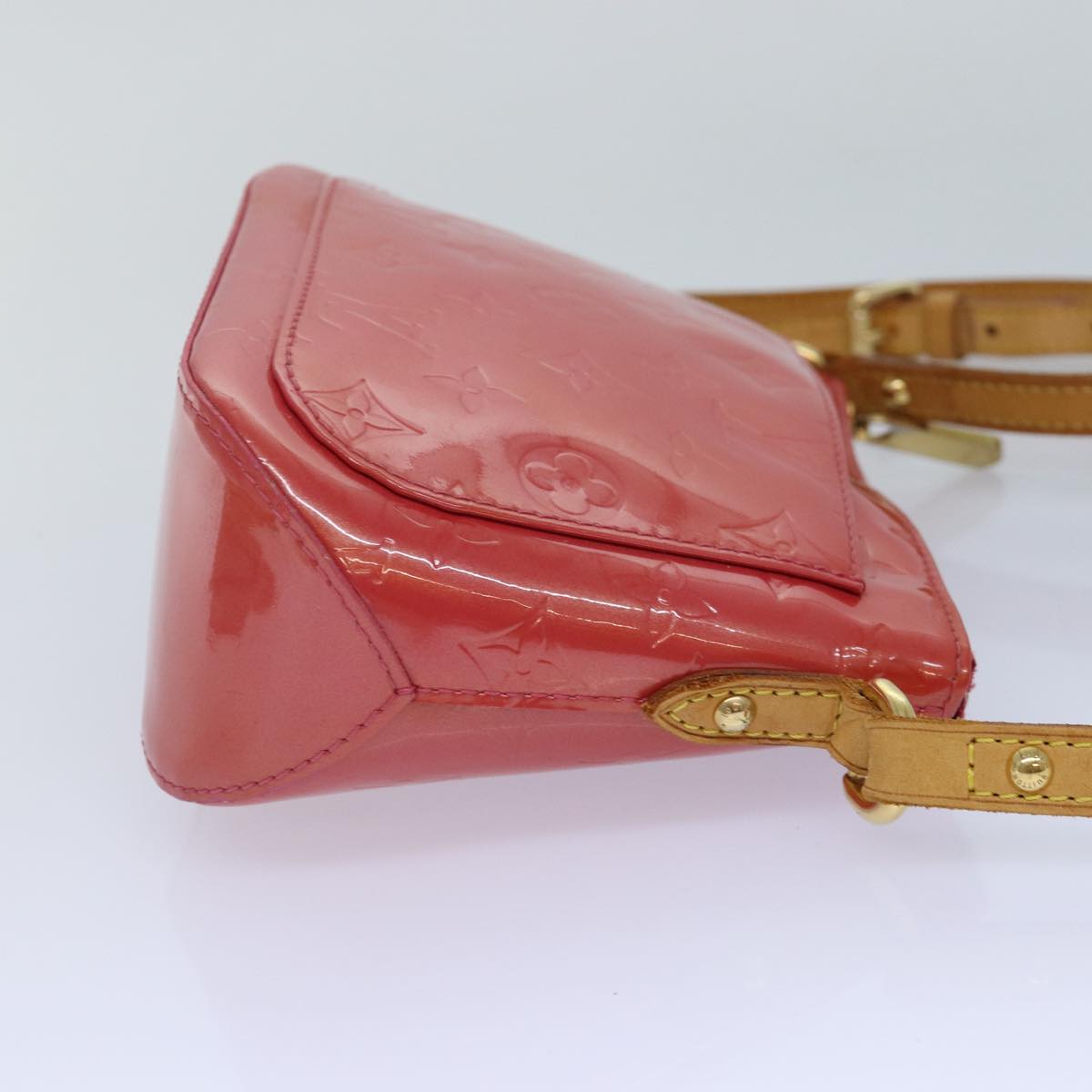 LOUIS VUITTON Monogram Vernis Minna Street Bag Pink Fran Boise M9146F Auth 87739