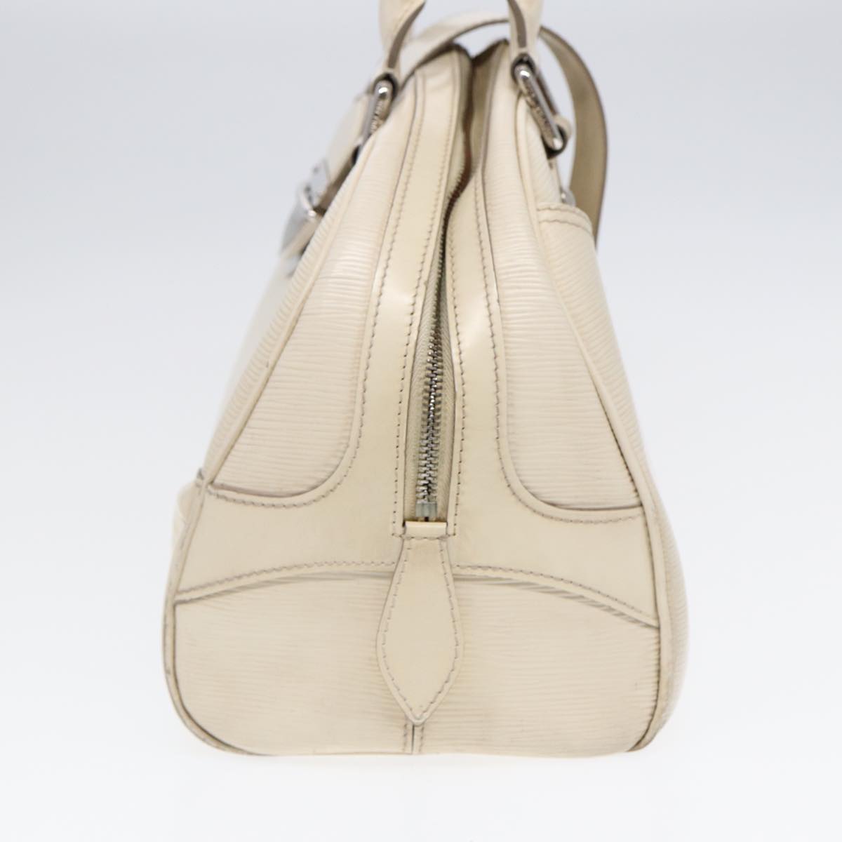 LOUIS VUITTON Epi Boring Montaigne GM Hand Bag White Yvoire M5931J LV Auth 87942