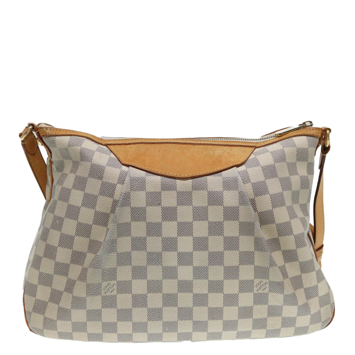 LOUIS VUITTON Damier Azur Siracusa MM Shoulder Bag N41112 LV Auth 87968