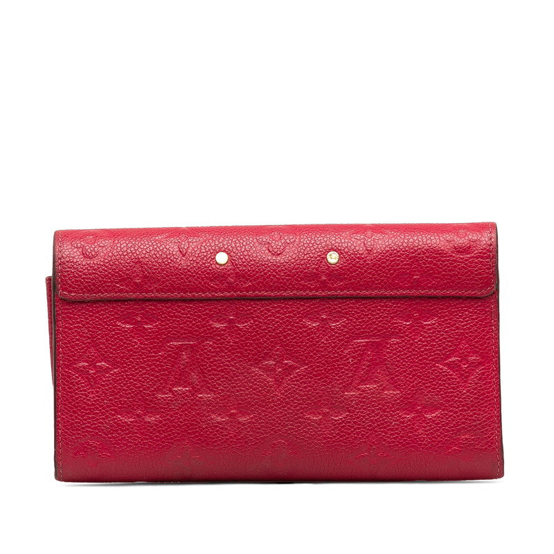 LOUIS VUITTON Louis Vuitton Monograms M62459 Long Wallet Leather Fridge Pink