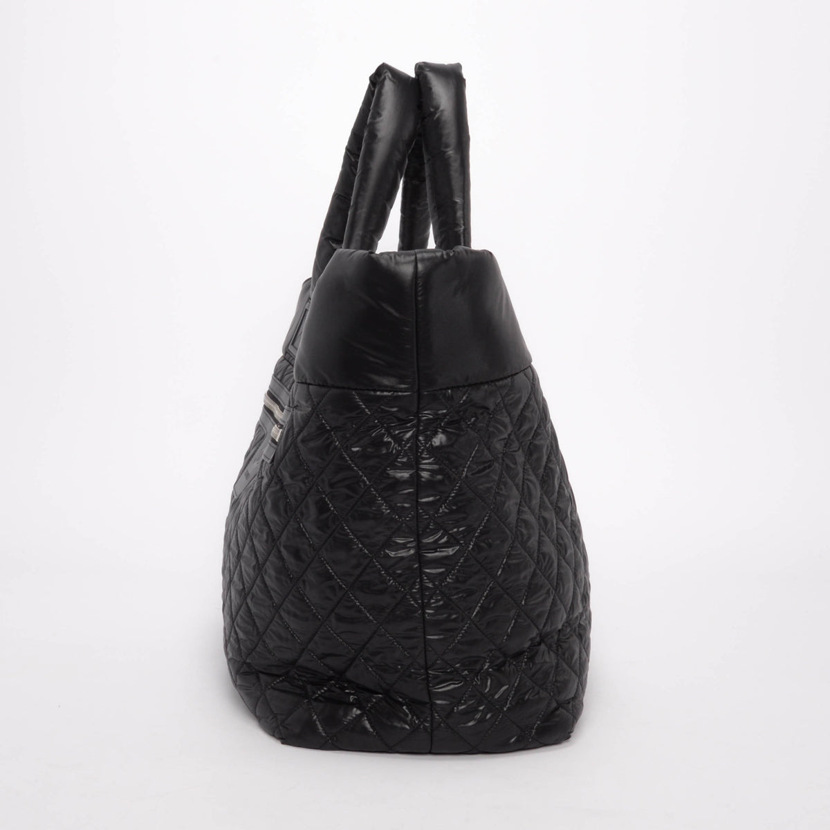 Chanel Black Quilted Nylon Coco Cocoon Tote Bag - Rovelle Bags