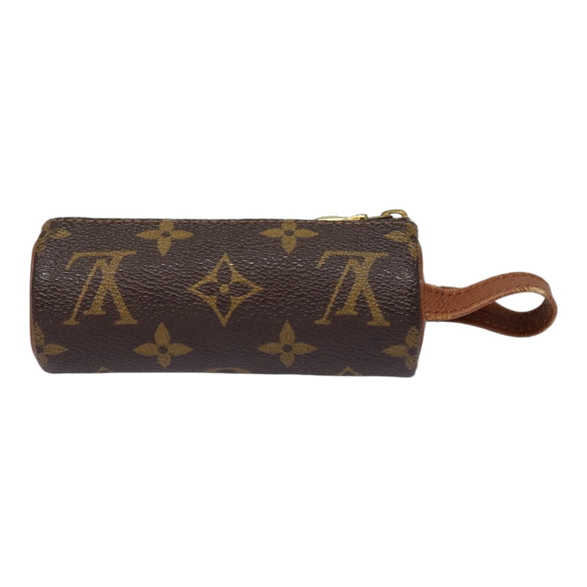 LOUIS VUITTON Monogram Etui 3 Ball de Golf Pouch M58249 LV Auth 88327