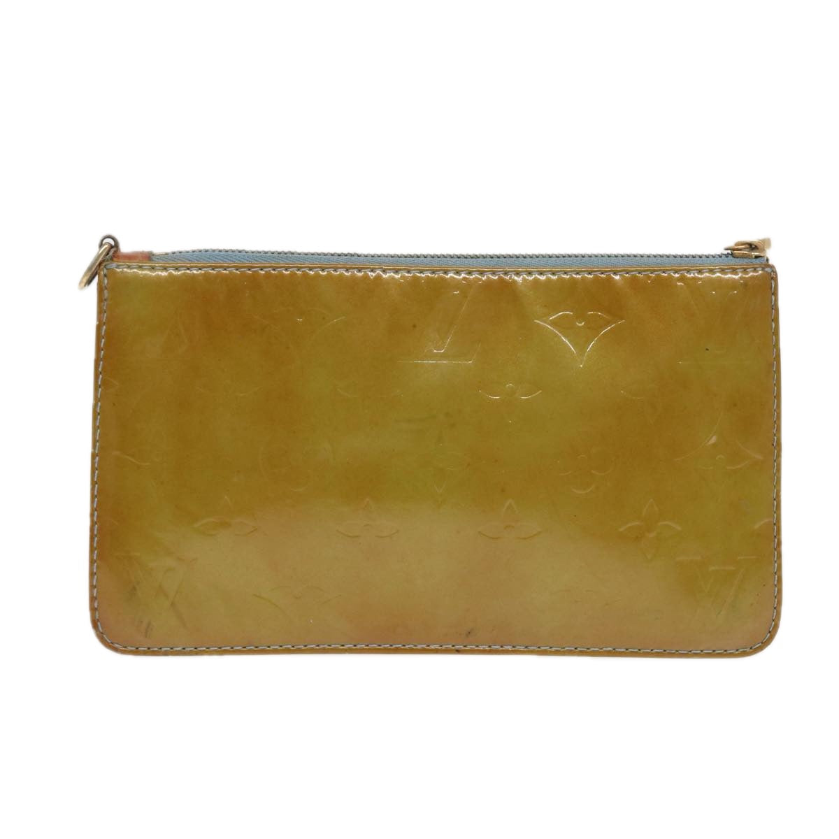 LOUIS VUITTON Monogram Vernis Lexington Pouch Baby Blue M91011 LV Auth 88520