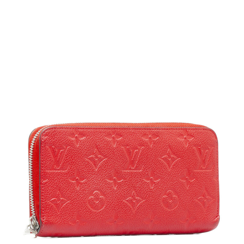 Louis Vuitton Monogram Amplant Jeep Wallet Long Wallet M61865 Triple Red Carfather Louis Vuitton