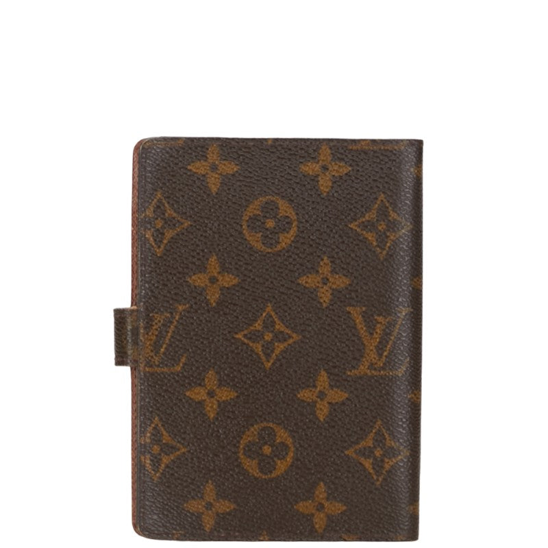 Louis Vuitton Monogram nda PM 6 Handbook Cover R20005 Brown PVC Leather Louis Vuitton