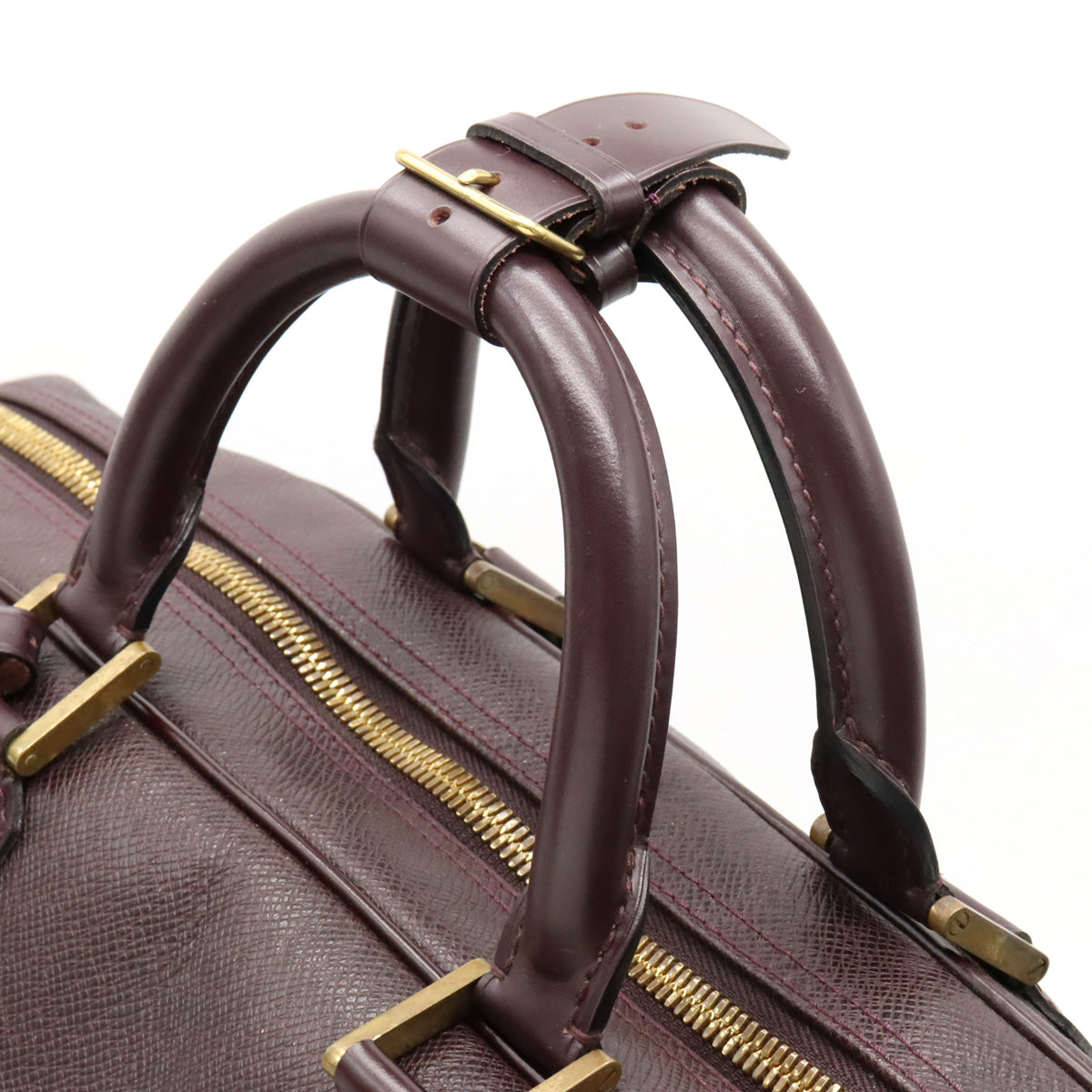 LOUIS VUITTON Kendall GM Boston Bag in Taiga Bordeaux M30116