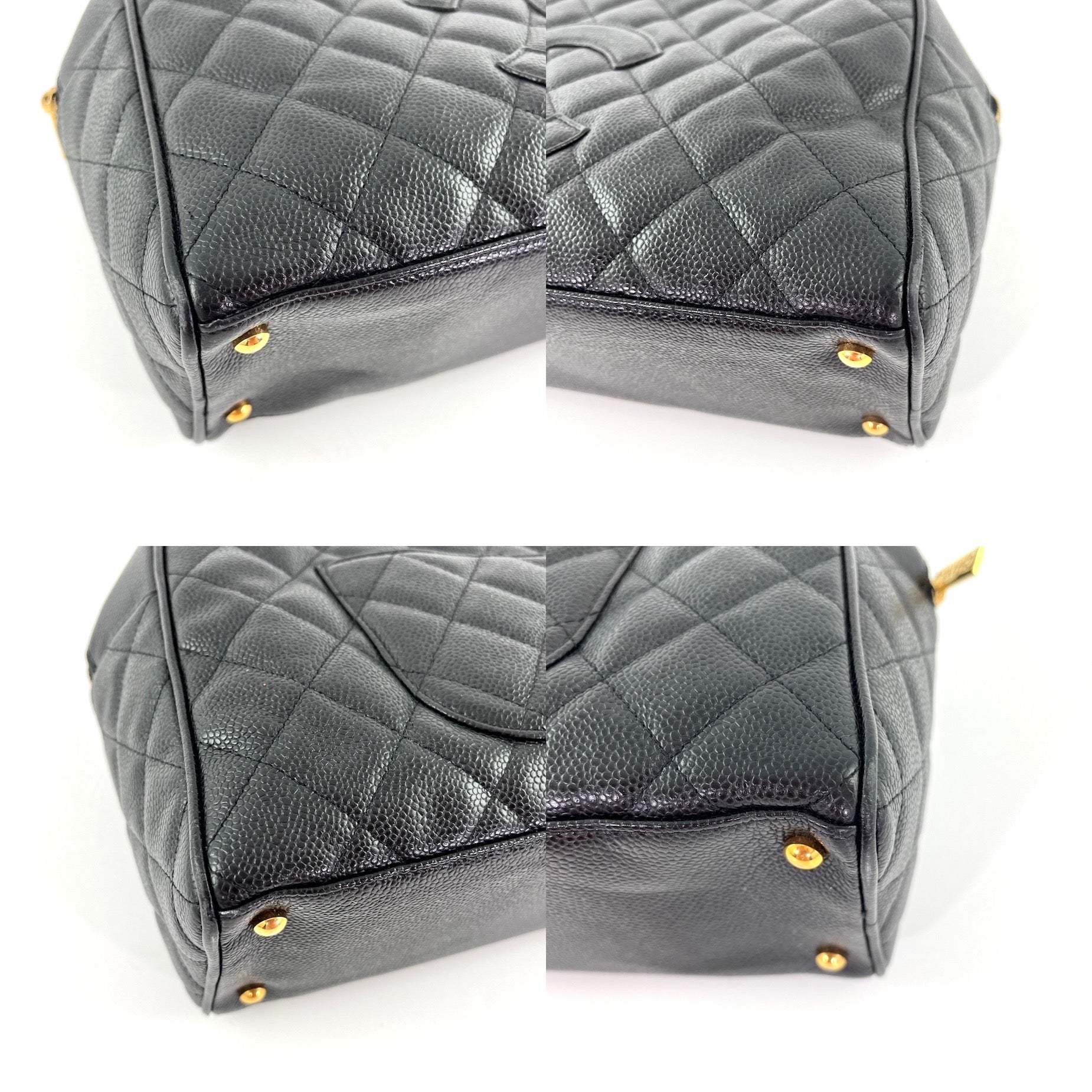 Chanel Black Timeless Caviar Leather Bowler Handbag - Rovelle Bags