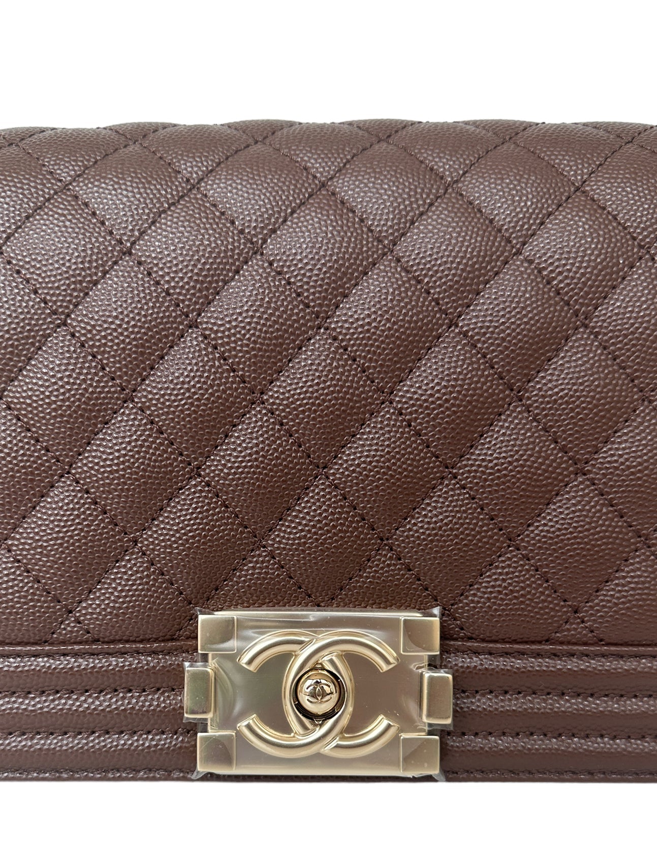 Chanel 2023 NEW Brown Caviar Leather Handbag - Rovelle Bags