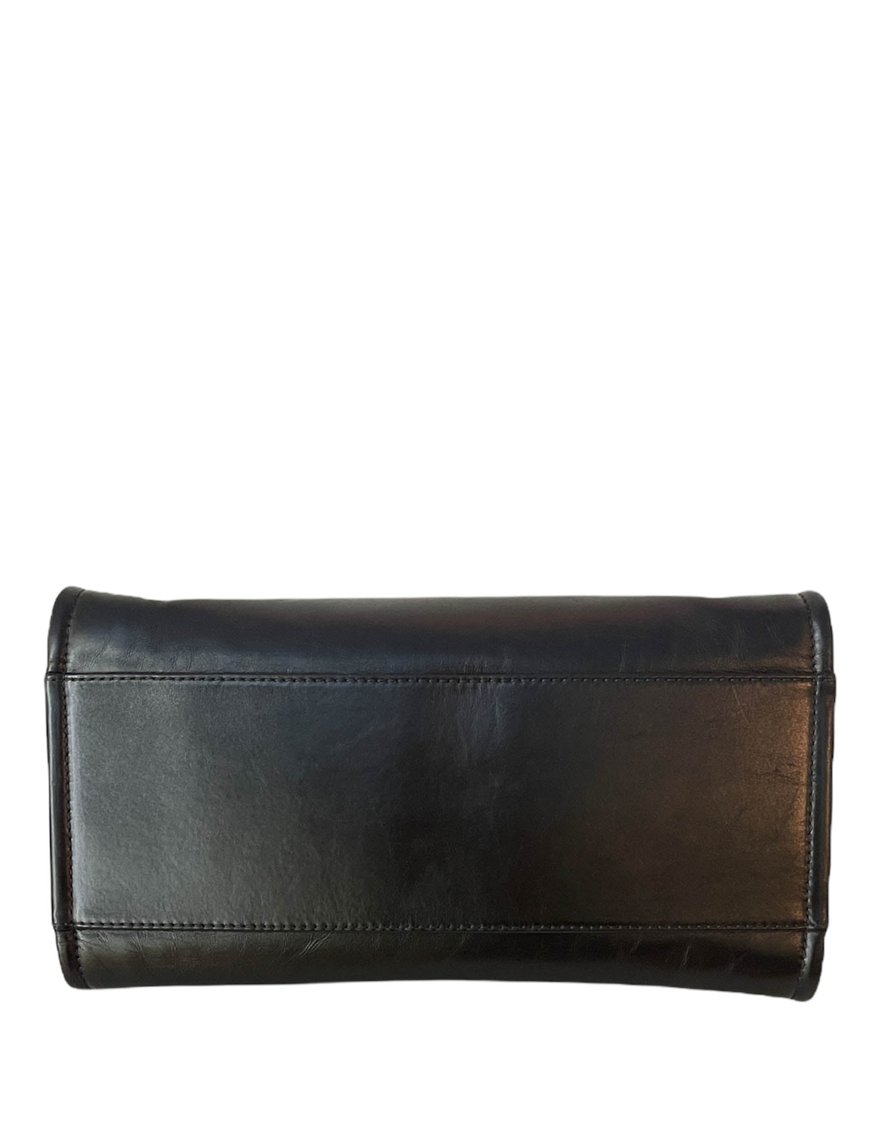 Chanel Black Aged Calfskin Leather Medium Tote Bag - Rovelle Bags