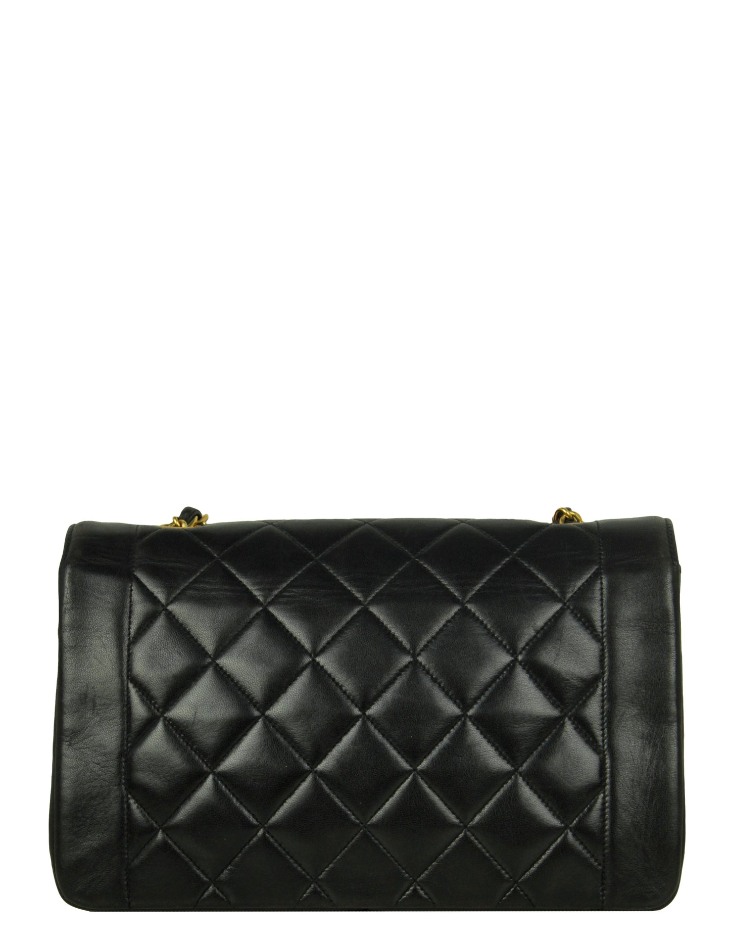 Chanel Black Lambskin Leather Quilted Medium Flap Bag - Rovelle Bags