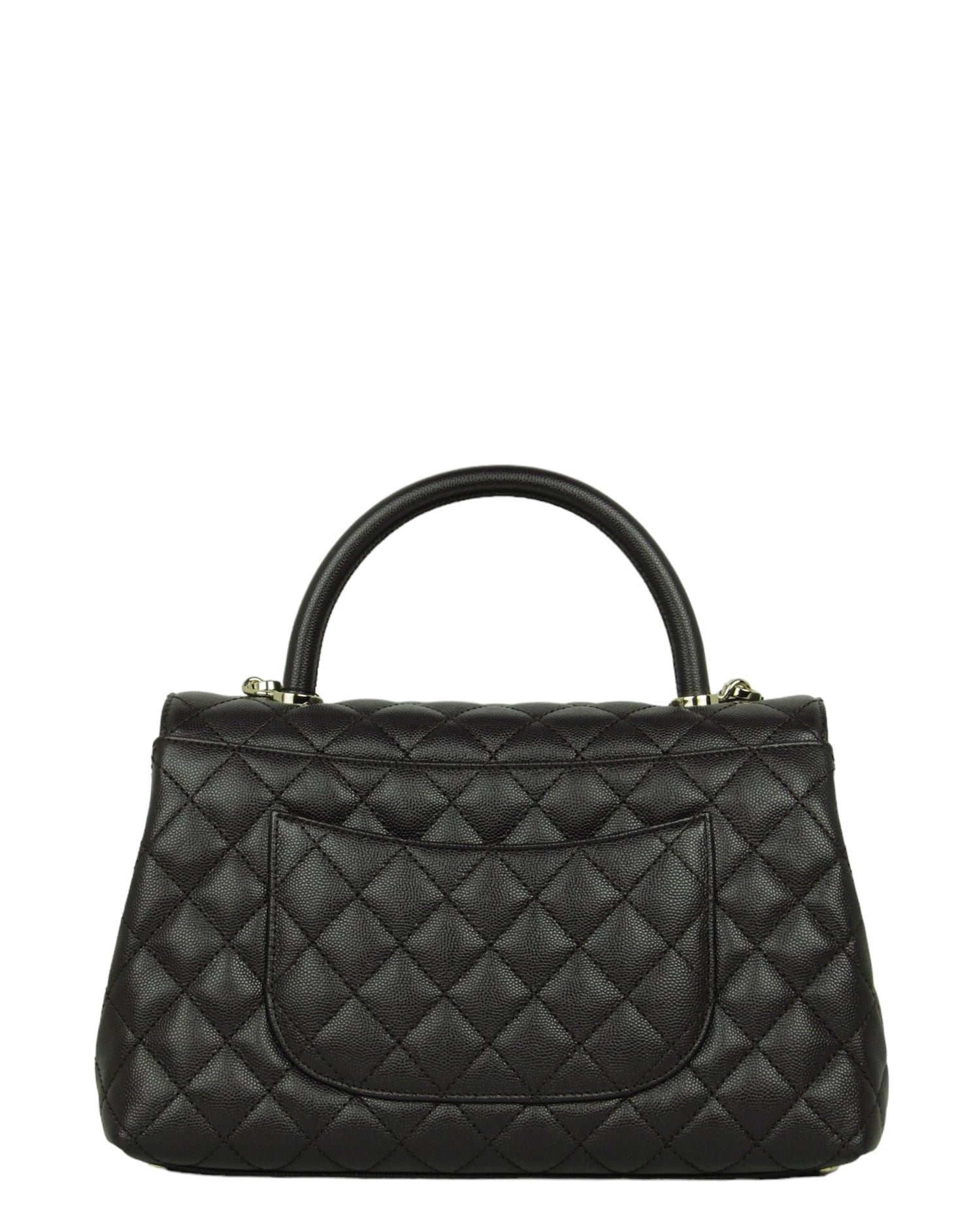 Chanel 2024 Brown Caviar Small Coco Flap Bag - Rovelle Bags